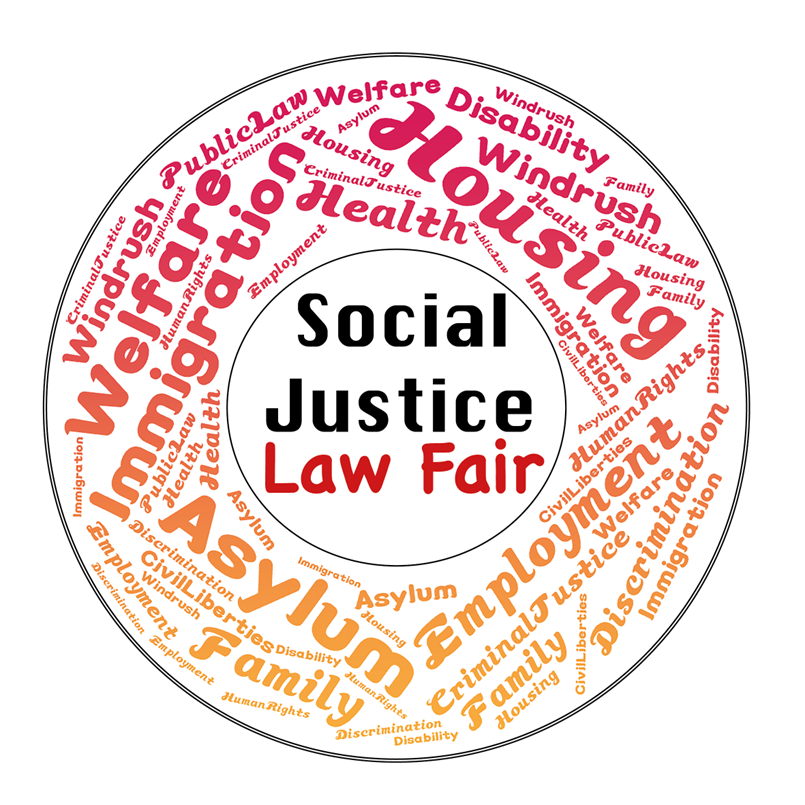 Logo of the social justice law fair